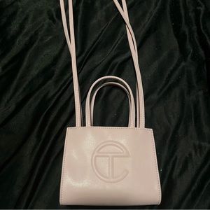 PINK TELFAR SMALL + COMES WITH WHITE DUSTBAG